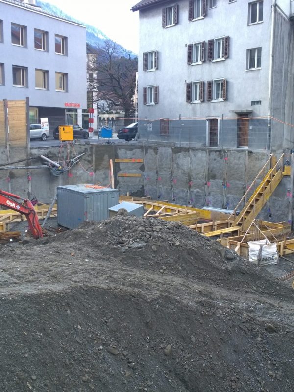 Neubau MFH Turera, Domat Ems │ Gesamte Planung / Statik / Baugrubensicherung
